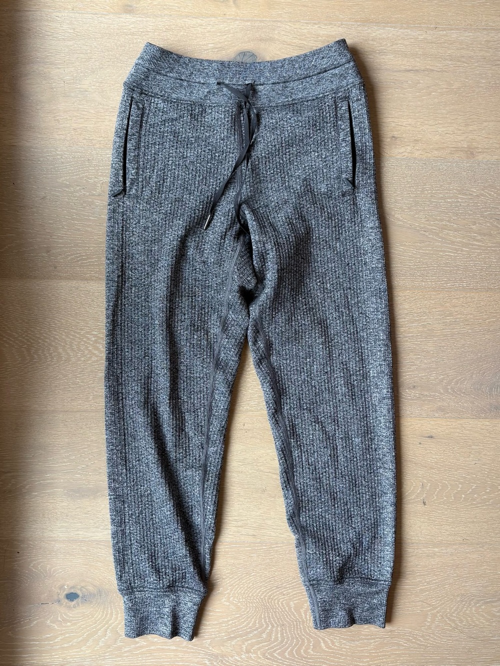 Lululemon Engineered Warmth Graphite Grey / White Jogger Pants